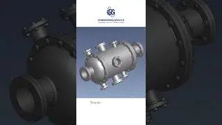 Pressure vessel equipment 3D Model. #3dmodeling #3d #engineering #india #design #pressurevessel