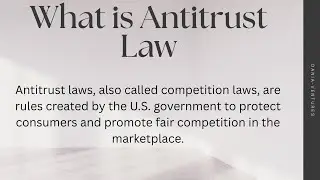 What is Antitrust Law? | Business Law | Price fixing, Bid rigging, Market allocations & Monopolies ✨