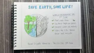 World Environment Day Poster drawing || Save Earth, Save life || #worldenvironmentday#poster#drawing