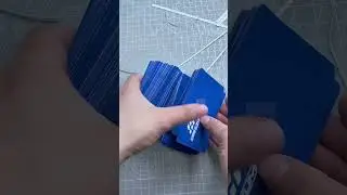 Let's make loyalty cards using publisher + pvc cutter! #loyaltycard #callingcard #pvc #cut #asmr