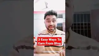 3 Super Easy & Practical Ways to Monetize Your Blog & Make Money Online #shorts #blogmonk #blogging