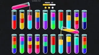 Color Water Sort Levels 130, 131, 132 Complete Gameplay 