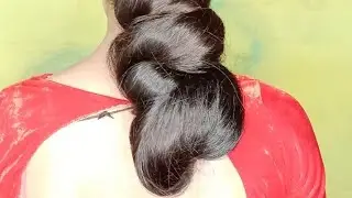 big loose bun making 🥰😍 #bun #hairstyle #video #viralvideos #longhair #bunhairstyle