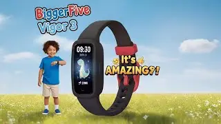 🌟 BIGGERFIVE Vigor 3 Kids Fitness Tracker Watch 