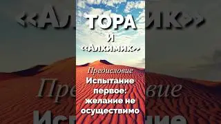 Тора и &laquo;Алхимик&raquo;. Предисловие. Испытание первое: желание не осуществимо.