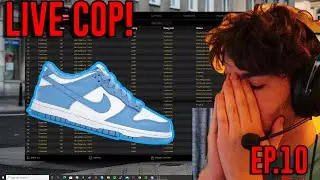 NIKE DUNK LOW UNC LIVE COP! - How To Sneaker Bot Ep.10