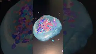 Seashell Sparkling Slime ASMR #asmr #slime #satisfying #shorts