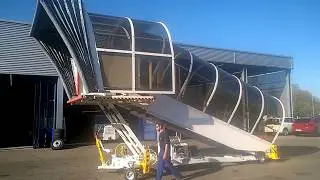 Passenger stairs with canopy