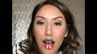 4th of July Lipsense Lip Art Tutorial