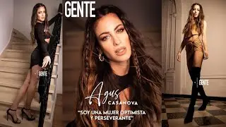 Agustina Casanova en el back de fotos de la revista Gente Digital (Julio 2023)