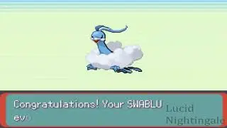 Pokemon Emerald Swablu Evolves To Altaria With Rare Candy
