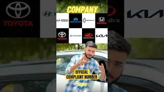 Official Complaint Numbers for All Car Brands in India 🔧✅ #marutisuzuki #mahindra #hyundai #tata