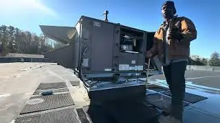 Commercial hvac preventative maintenance #hvac #hvaclife #maintenance 