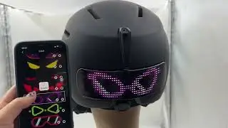SLSHINING LED BIKE HELMET   You can edit the displayed content and patterns via the app.