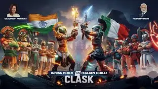 INDIAN GUILD vs ITALIAN(europe)GUILD CLASH ON LIVE#freefire