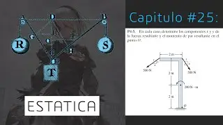 #25. Ejercicio de Momentos9 - Estática Curso Básico