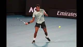 Giovanni Mpetshi Perricard - Tennis Training 2025 -- In Super Slow Motion.