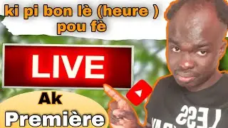 Koman pou fe live sou YouTube