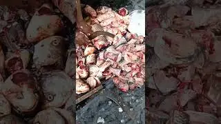 Fish cutting for marriage party#shortsvideo #