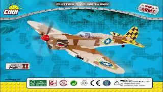 Cobi Instructions | Small Army / WW2 | 5519 | Curtiss P-40 Warhawk - American Fighter