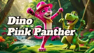 Dino&rsquo;s and Pink Panther Jungle Adventure Song for Kids | FunTimeFriends | Jungle Nursery Rhyme