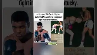 On this day in 1960, a LEGEND was born🥊A young Cassius Clay won his first professional fight #shorts