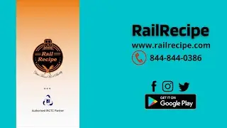 How To Order Food In Train Journey with RailRecipe Ecatering App via Train Number : RailRecipe Video