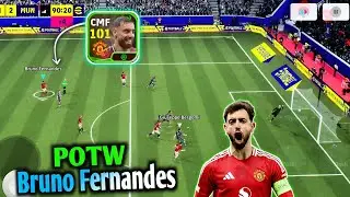 POTW Bruno Fernandes Booster CMF 101 Crazy Performance in efootball 2026 Mobile Division 3 Matches