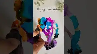 Painting ideas,coloring ideas, alcohol ink art, Arte brigade, painting