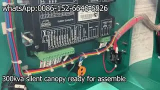 Ricardo  300kva silent low noise soundproof closed canopy diesel generator assemble Ricardo engine