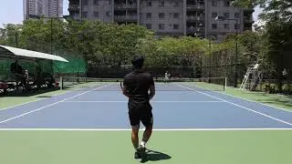 Phat  vs  Hoang, practice set, Saigon tennis, USTA low 4.5, VTF 800-850