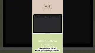 Quick Canva Tutorial for Beginners -Full tutorial on TT #canvatips #canvatipsandtricks#canvatips2022