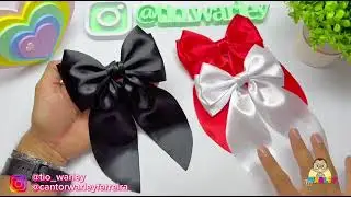 La&ccedil;o de Cetim com Pontas da Virg&iacute;nia / Fita 70mm