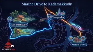 Marine Drive, Ernakulam to Kadamakkudy | Route Drive in 4K