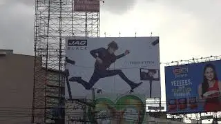 File footage - Morayta billboards (Espa&ntilde;a, Manila; 10-09-2018) HD