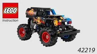 LEGO Instruction - Technic - 42219 - Monster Jam&trade; Grave Digger&trade; Fire and Ice