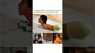 A boy born without arms or legs #shorts