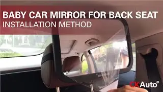 CK Auto Baby Car Mirror for Back Seat, Wide Clear View Adjustable Shatterproof, Fully Assembled.