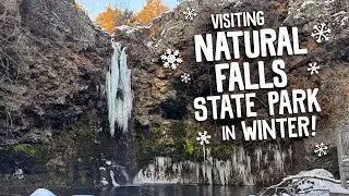 A Winter Glimpse of Dripping Springs/Natural Falls State Park, in Oklahoma!