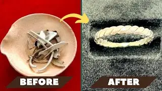 Silver Ring Making || Silver Band Ring Making ||