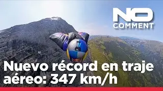 Nuevo r&eacute;cord de Peter Salzmann: 347 km/h en traje a&eacute;reo