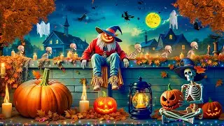 Relaxing Halloween Music 🍂 Spooky Autumn Halloween Street Corner 🎃 Spooky Music, Halloween Ambience