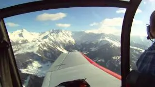Flight with the Robin - Starts and Landing in Kufstein - Test HD 170 Cam