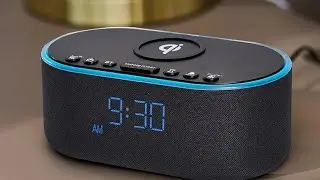 Wireless Charging Alarm Clock Radio: Qi Certified Fast Wireless Charger for iPhone Samsung