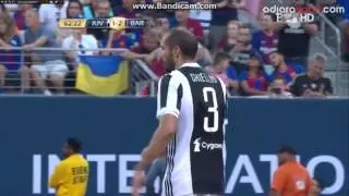 Giorgio Chiellini Goal VS Barcelona 2017 [Juve 1-2 Barca]