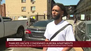 Families vacate condemned Aurora apartments Tuesday