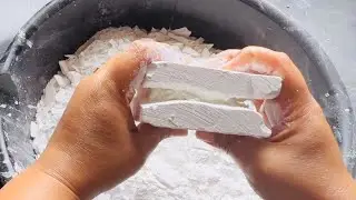 Crispy shavings +cornstarch crush /chalk asmr/thank you for watching 😊