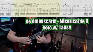 Ne Obliviscaris - Misericorde ii - Solo Cover w/ Onscreen Tabs!