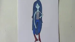 How to draw Marceline Abadeer from the Adventure Time