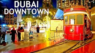 DUBAI. Downtown BEAUTIFUL Night Walk |4K| 2022 🇦🇪